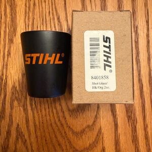 STIHL Black and Orange Shot Glass